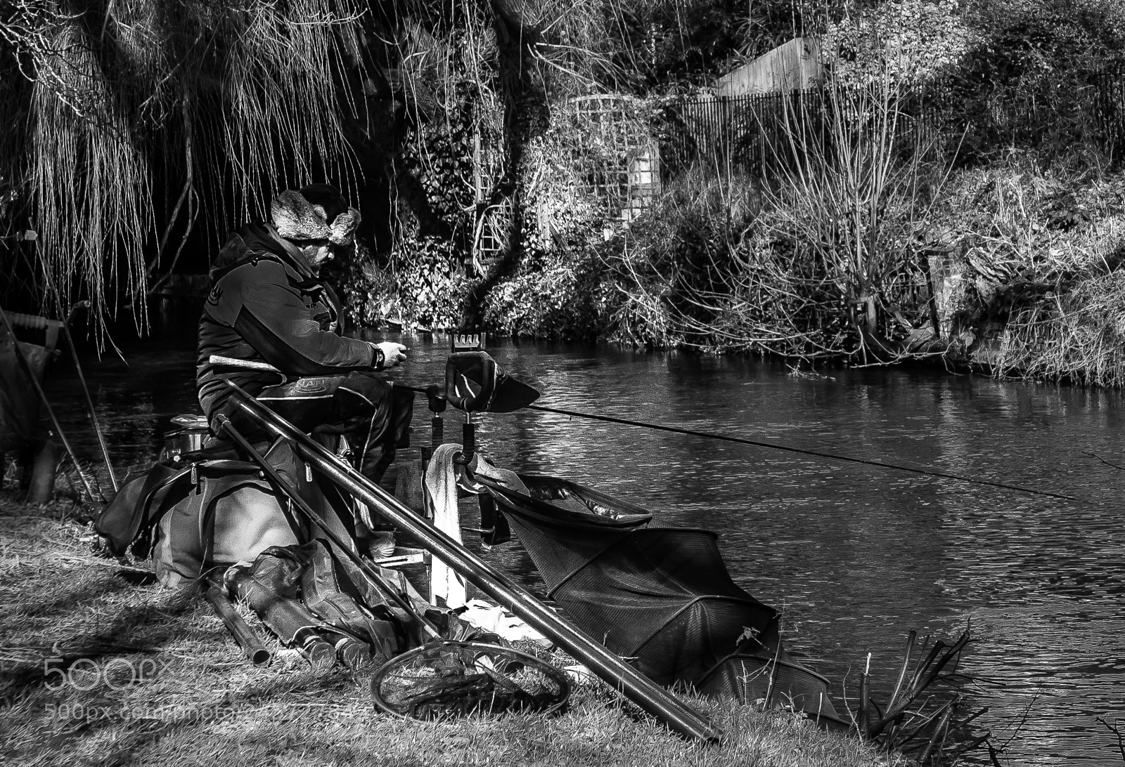 Panasonic Lumix DMC-LX100 sample photo. Winter angler photography