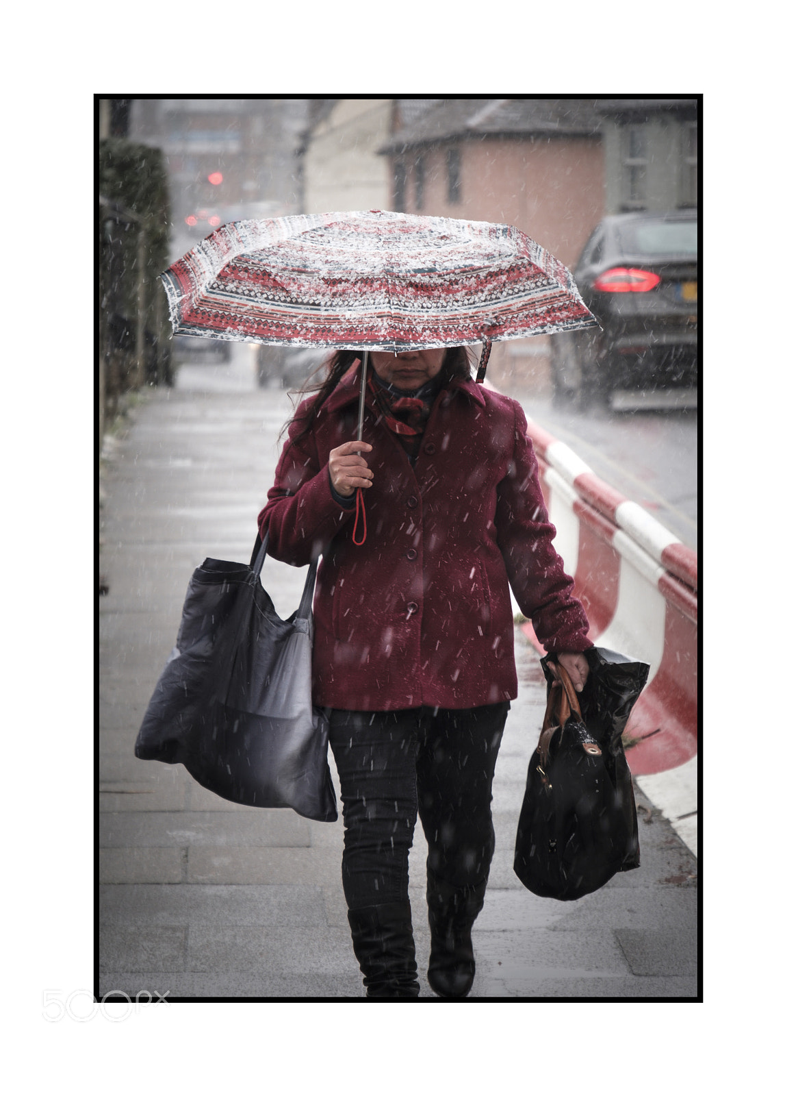 Fujifilm X-Pro2 sample photo. Lady red coat photography