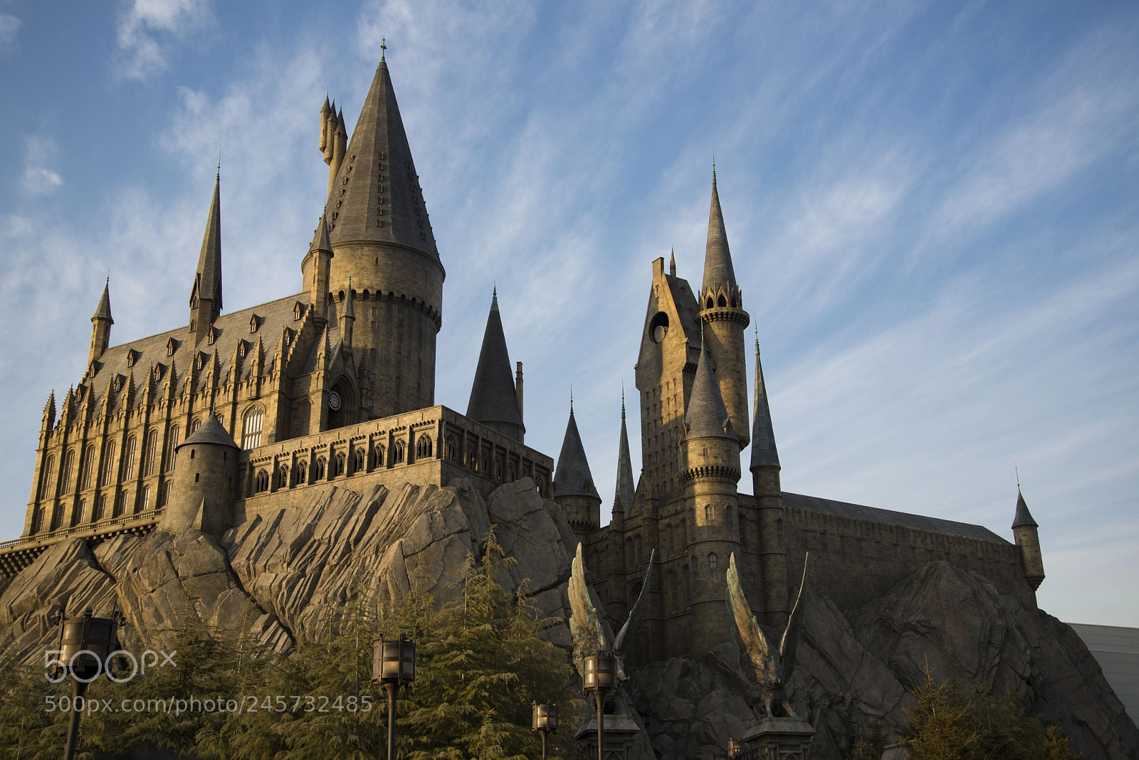 Nikon D600 sample photo. The hogwarts castle lit photography
