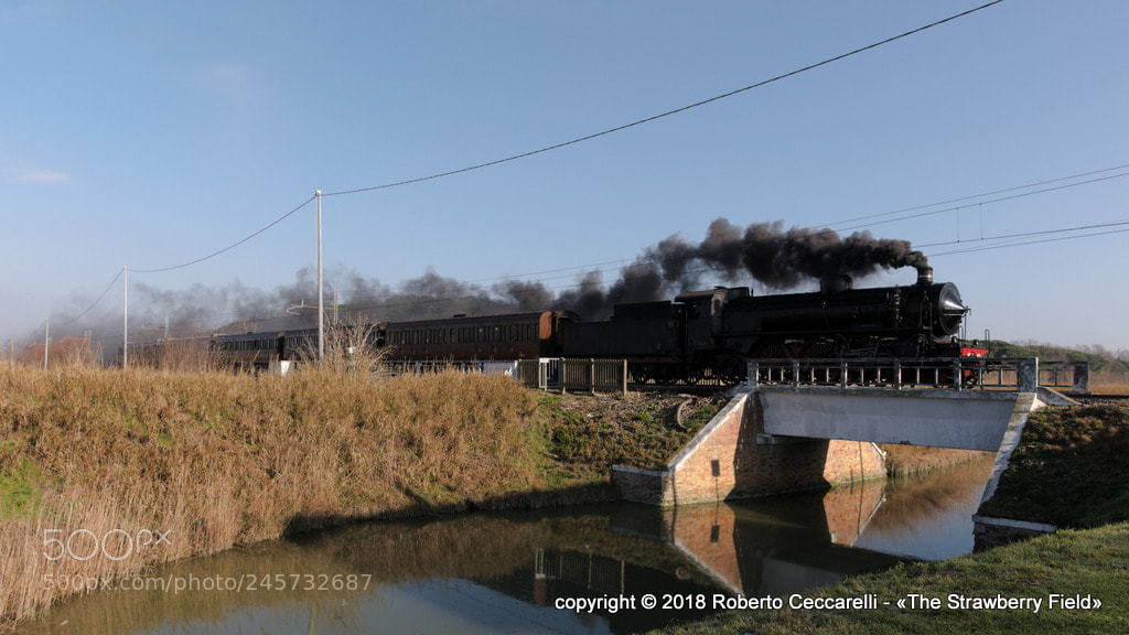 Panasonic Lumix DMC-LX100 sample photo. Treno a vapore carnevale photography
