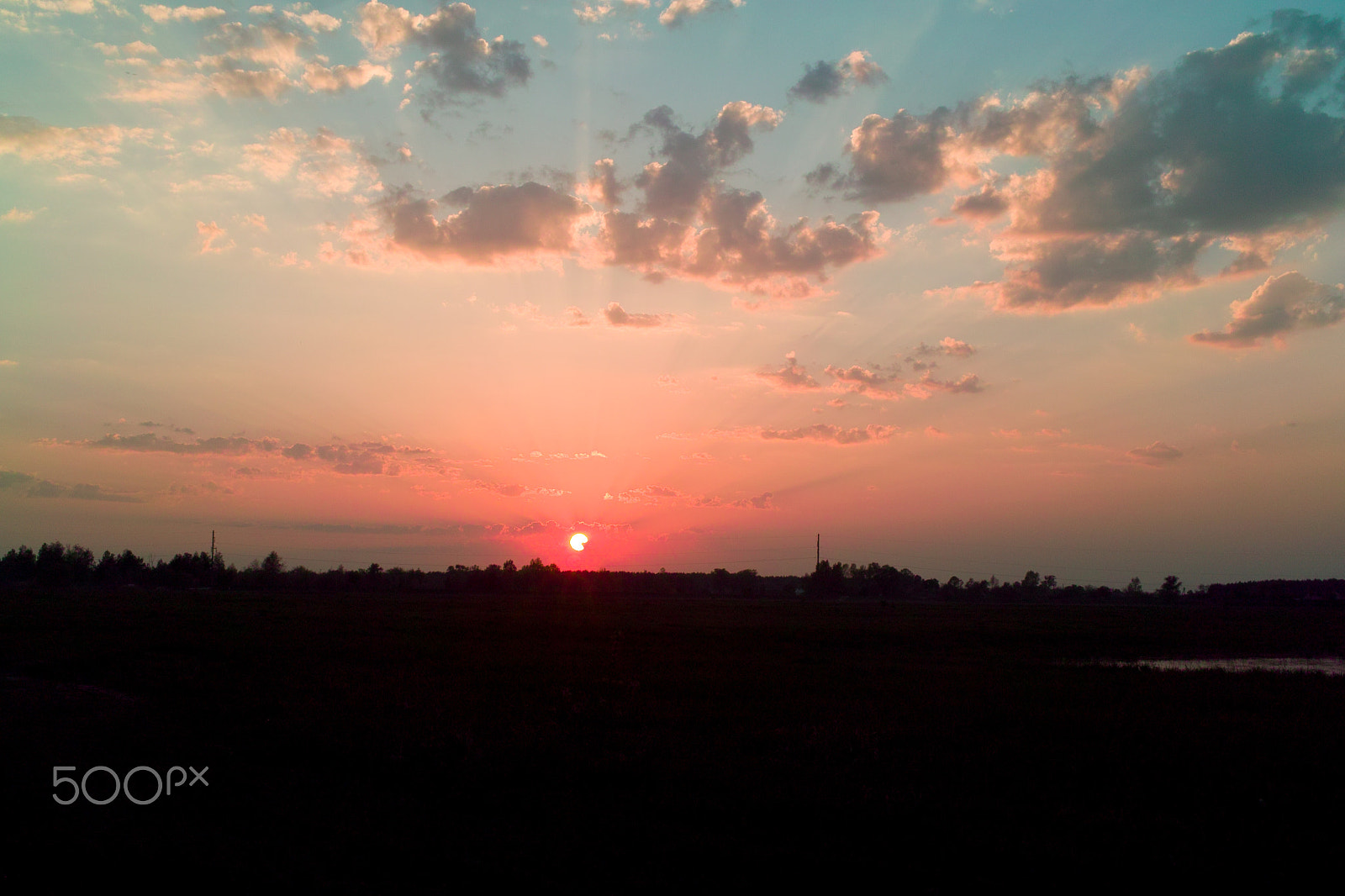 Sigma DP2 sample photo. Desna sunset photography