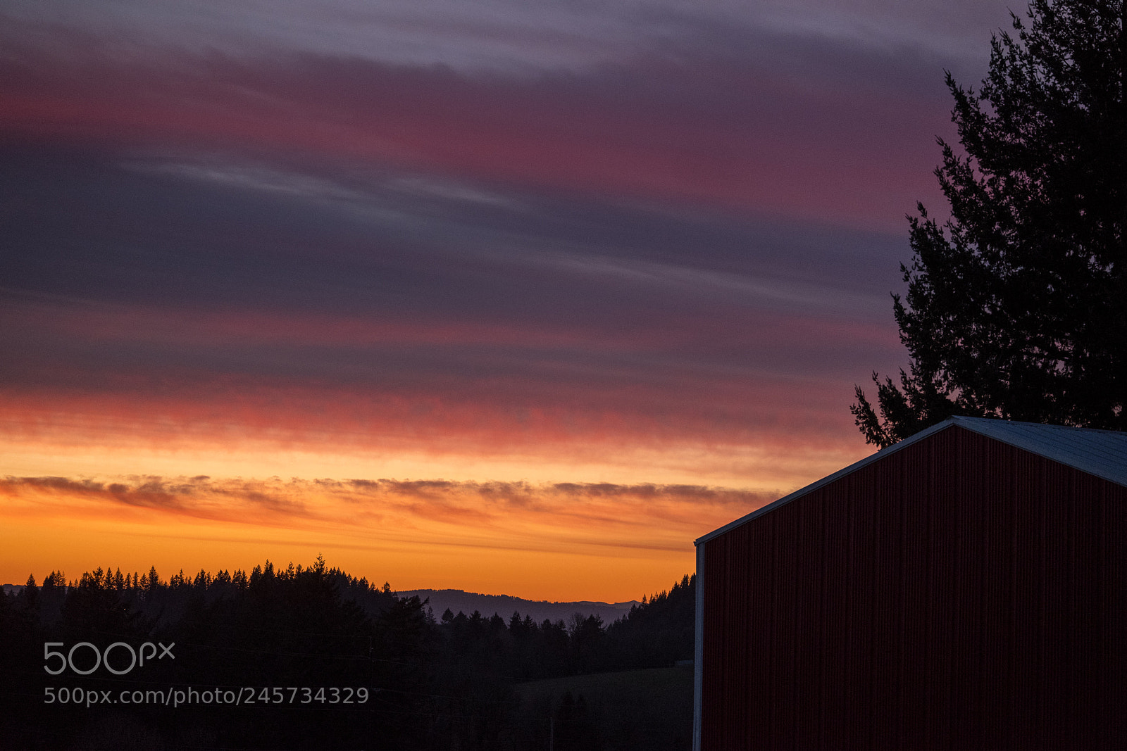 Leica CL sample photo. My first oregon sunset photography