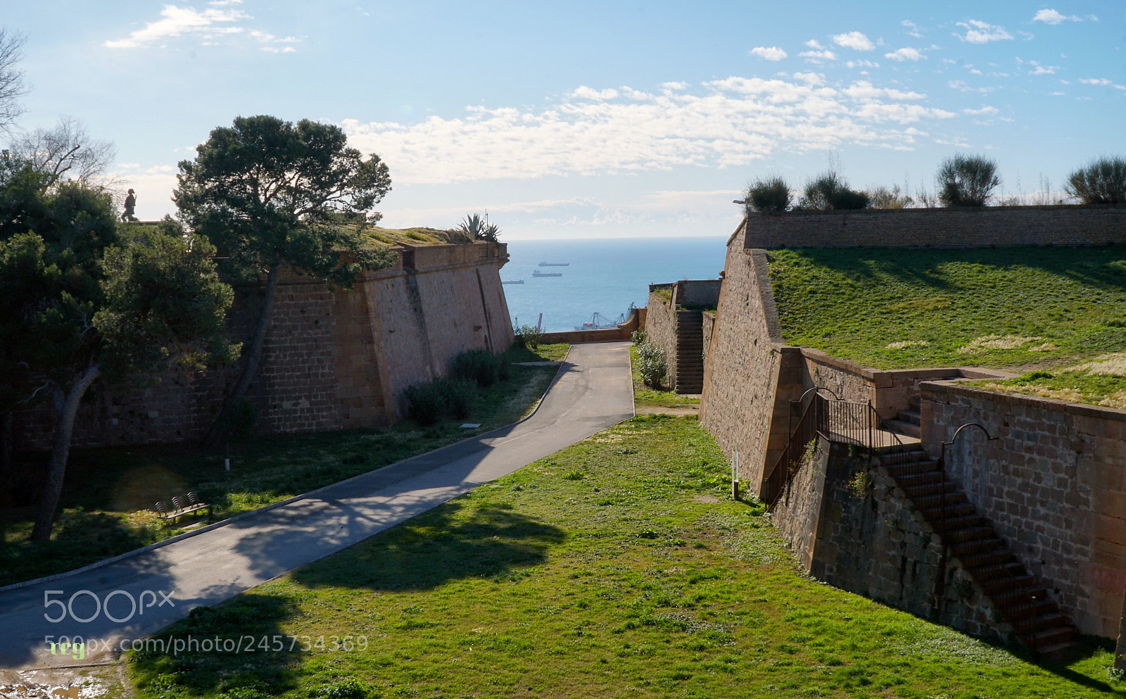 Sony a6300 sample photo. Castillo de montju c.barcelona photography
