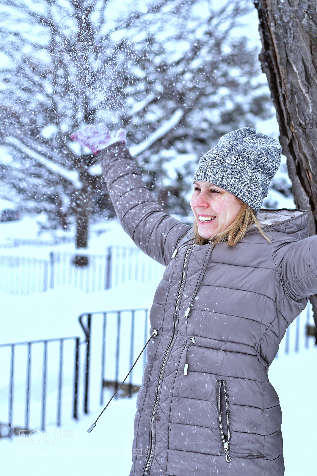 Nikon D5600 sample photo. Snow in the air photography
