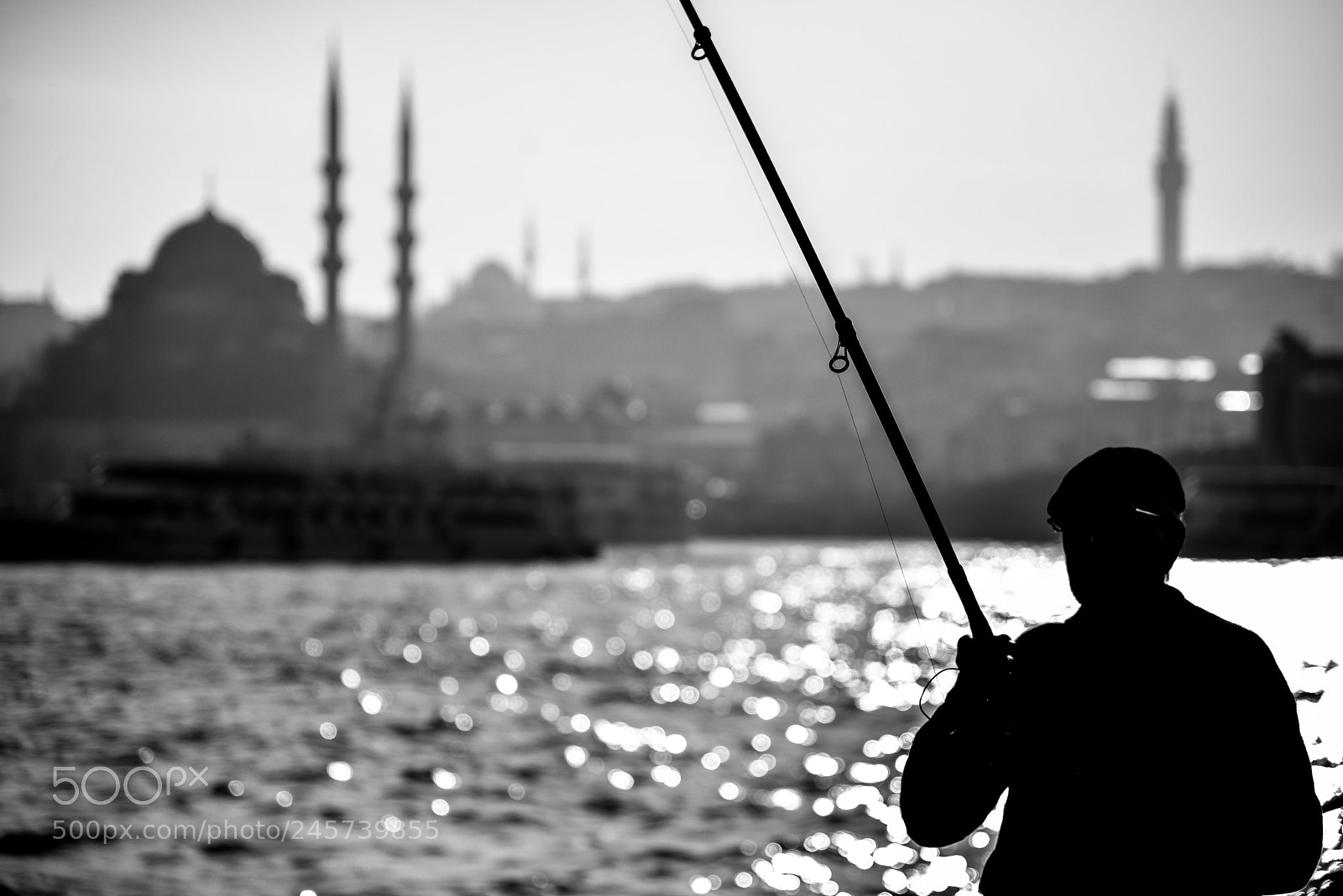 Nikon D610 sample photo. Fisherman in istanbul photography