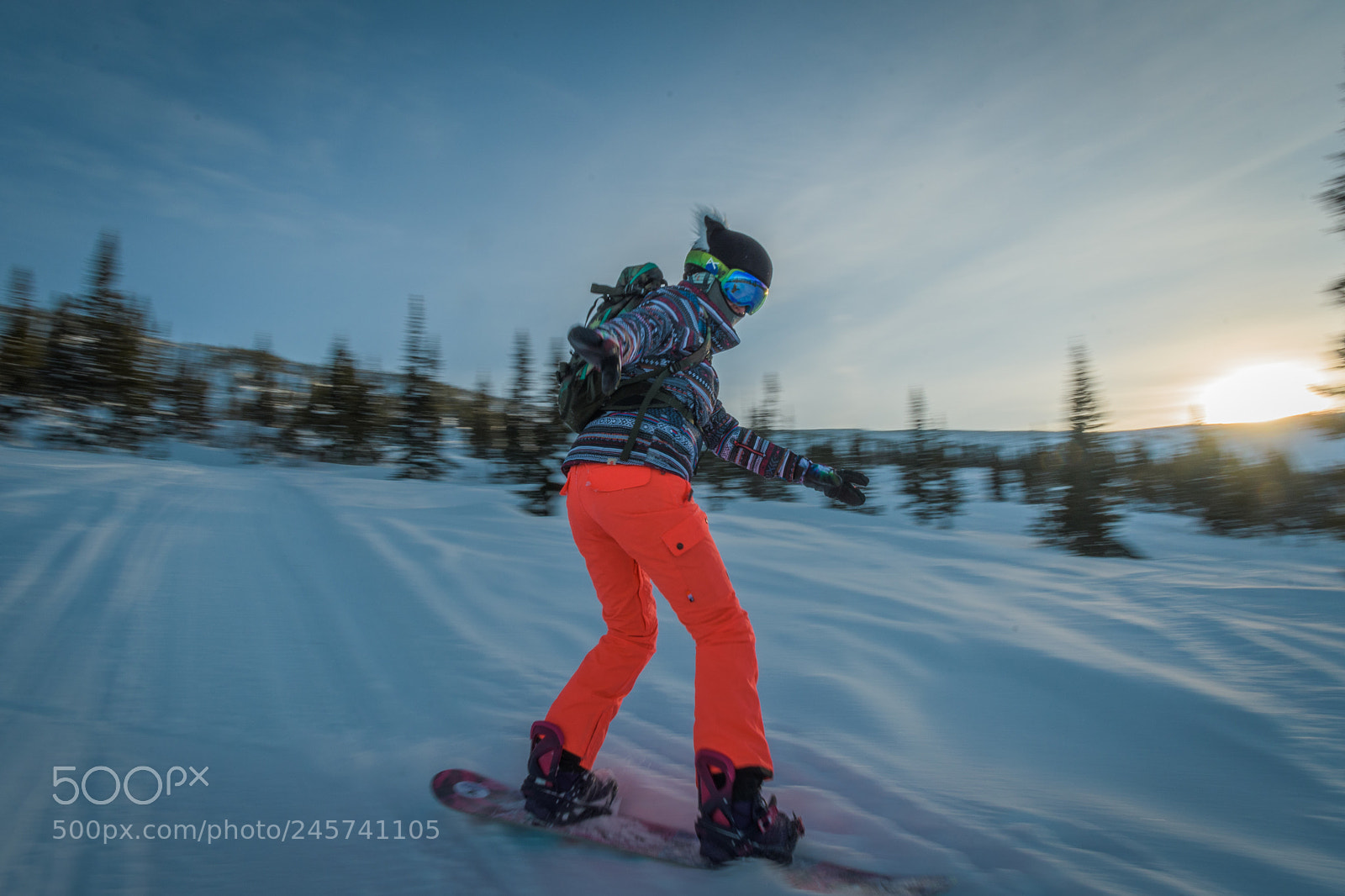 Nikon D500 sample photo. Snowboarding in motion photography