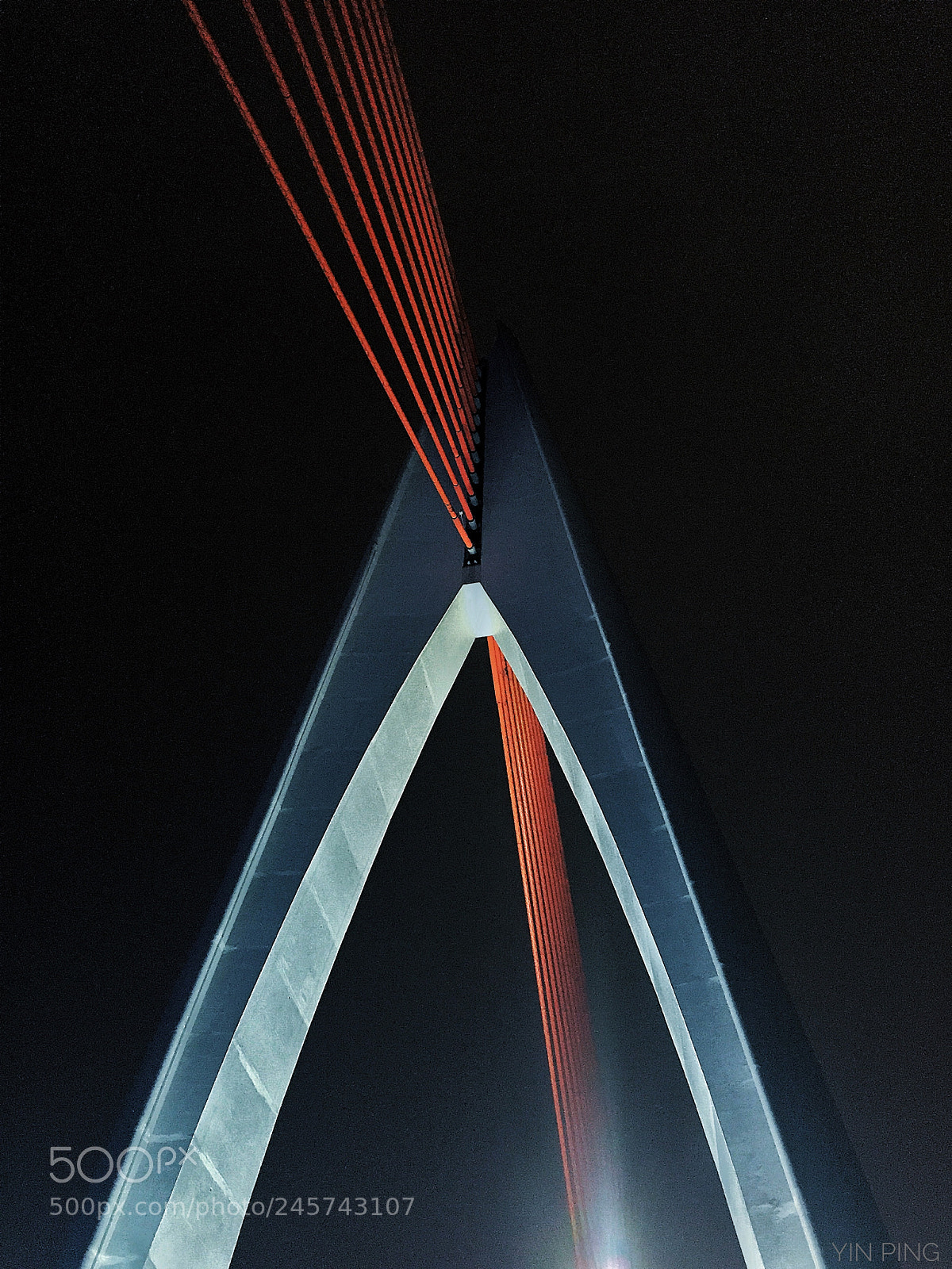 Apple iPhone 6 sample photo. 夜空中的千厮门大桥 photography