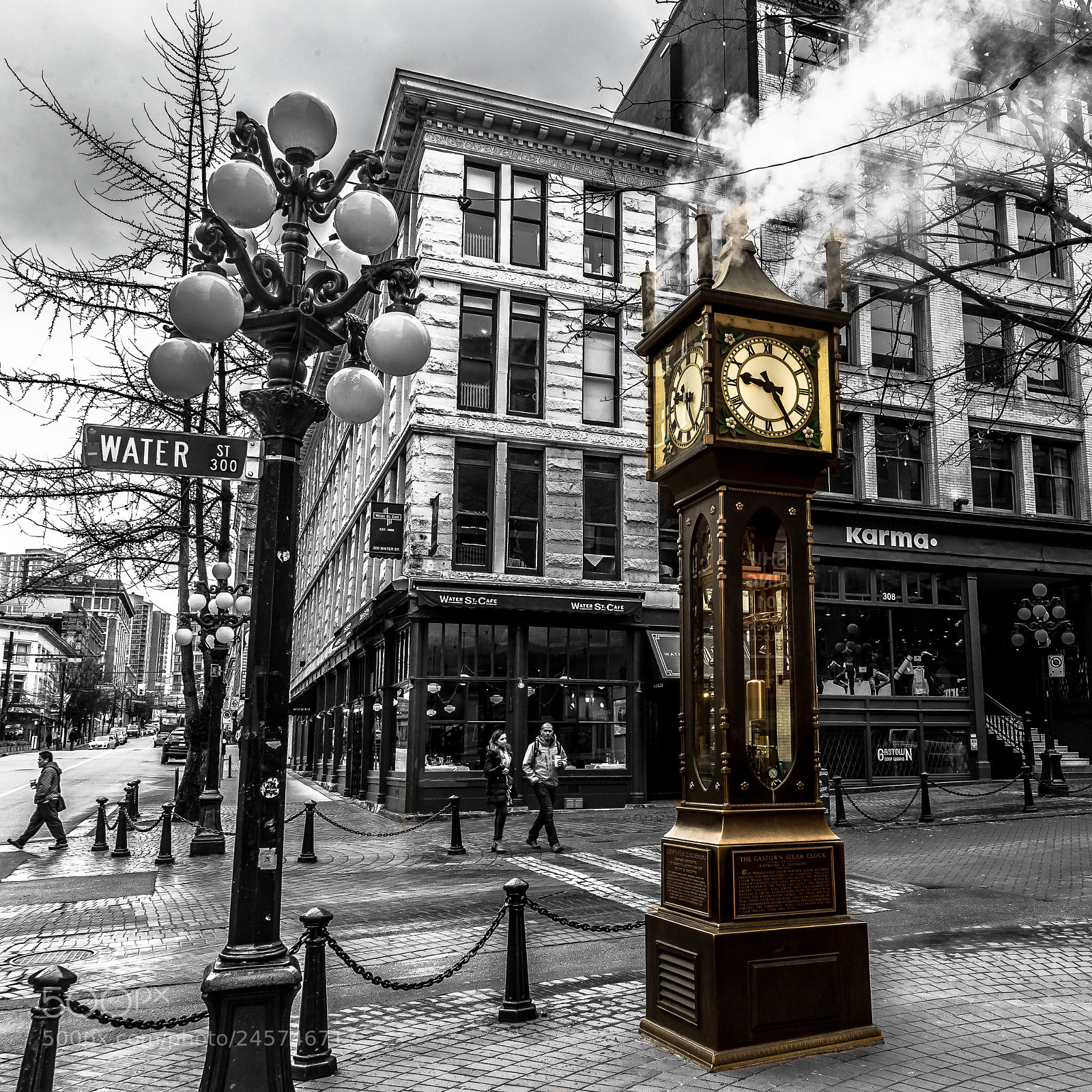 Canon EOS-1D X sample photo. Gastown steam clock vancouver photography
