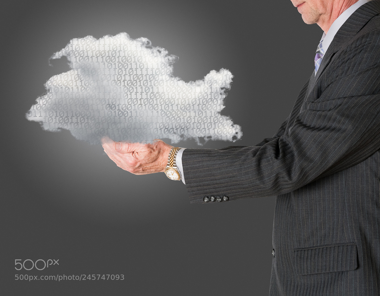 Sony a7R II sample photo. Senior manager holding cloud photography