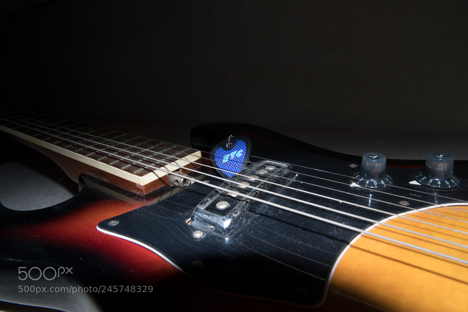 Pentax K-1 sample photo. Guitar spotlight photography