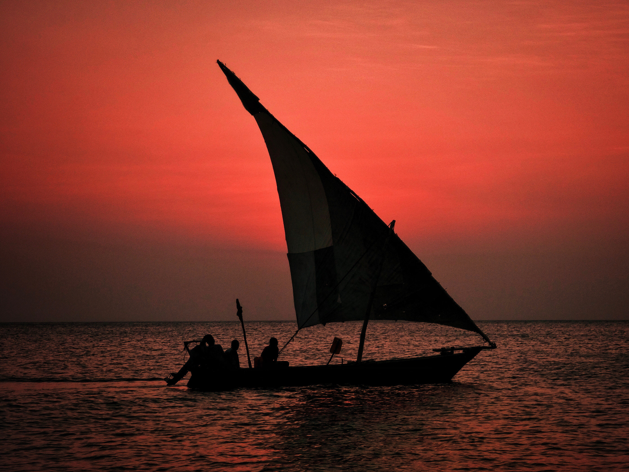Panasonic DC-FZ80 sample photo. Dhow boat at sunset photography