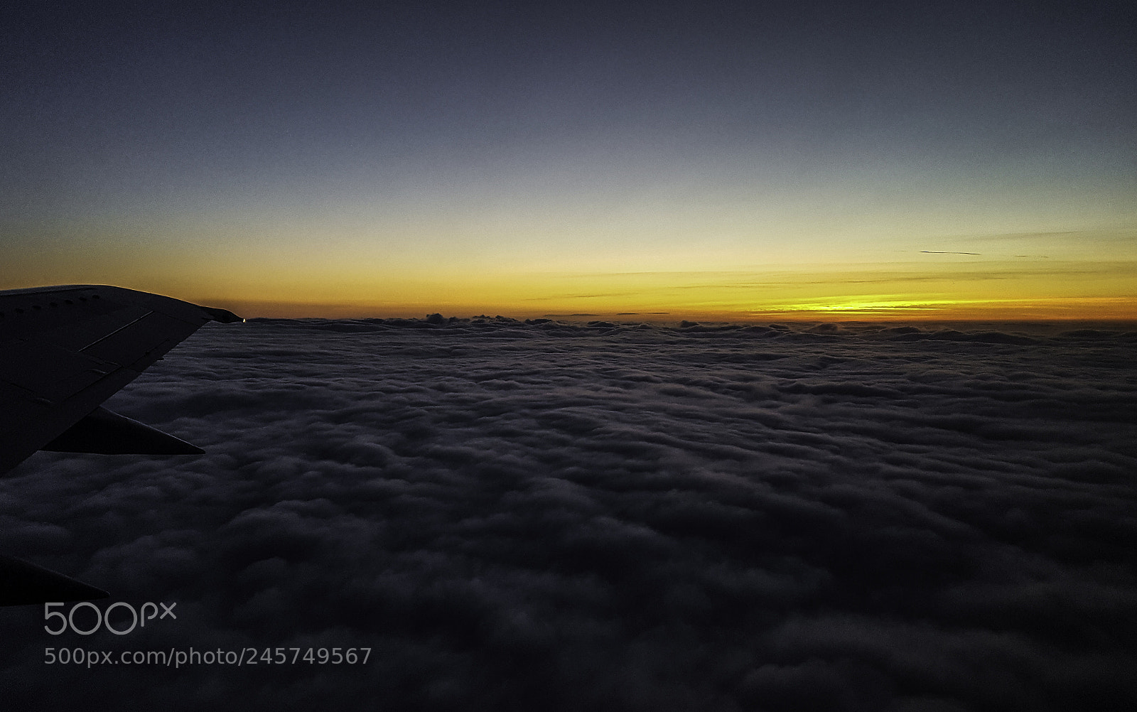 Samsung Galaxy S6 sample photo. Sunset above the clouds photography