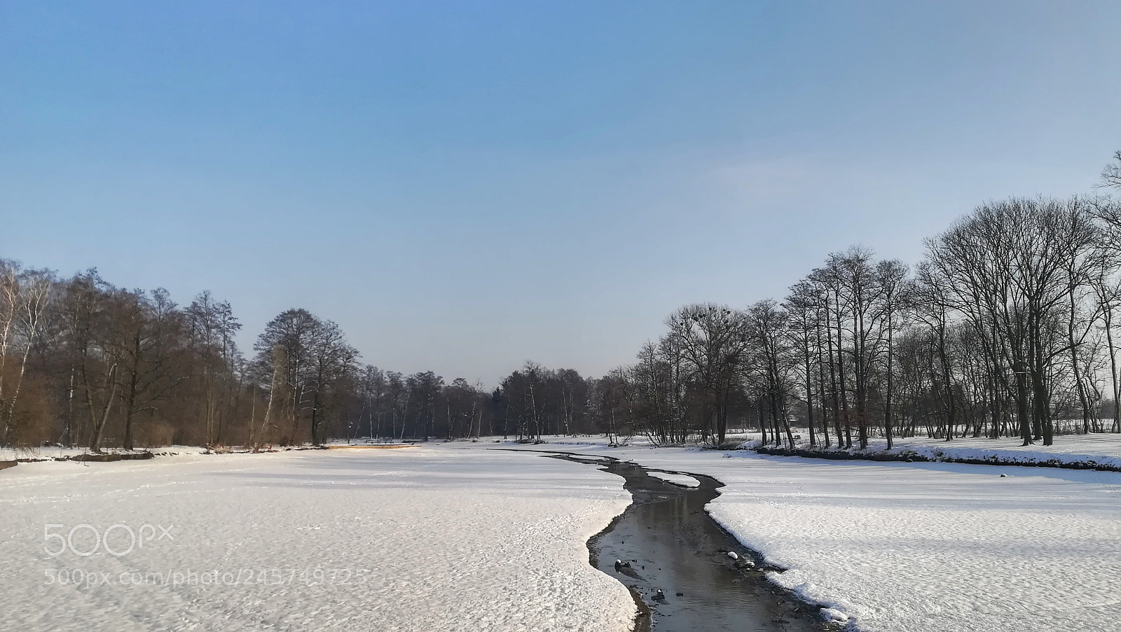 HUAWEI P10 lite sample photo. Winter lake photography