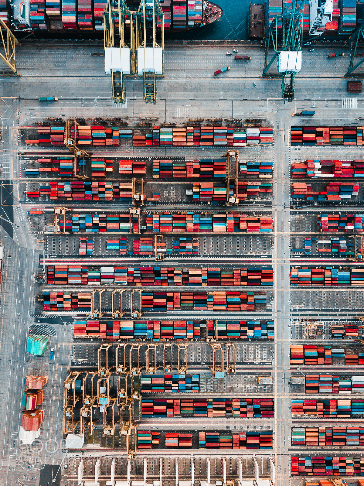 DJI FC220 sample photo. Tetris port photography