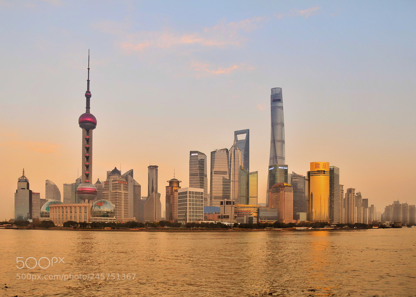 Nikon D500 sample photo. Sunset on pudong from photography