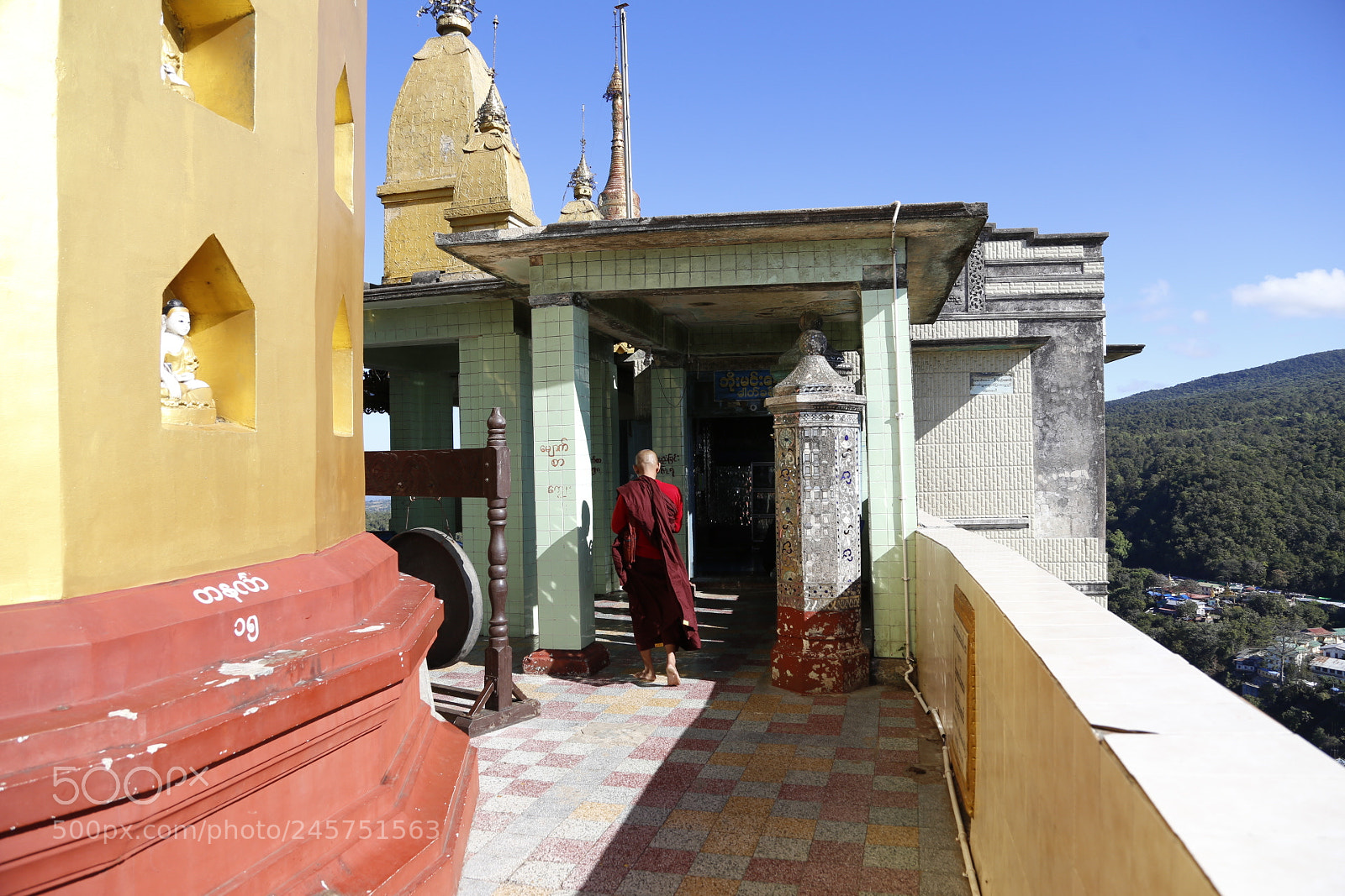 Canon EOS 6D + Canon EF 24-105mm F4L IS USM sample photo. Mount popa, myanmar 2018 photography