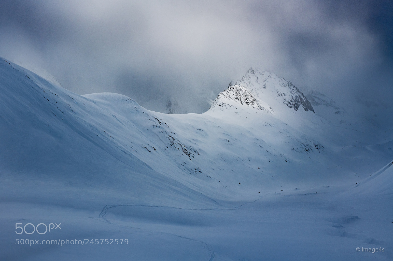 Nikon D850 sample photo. Dark snow valley photography