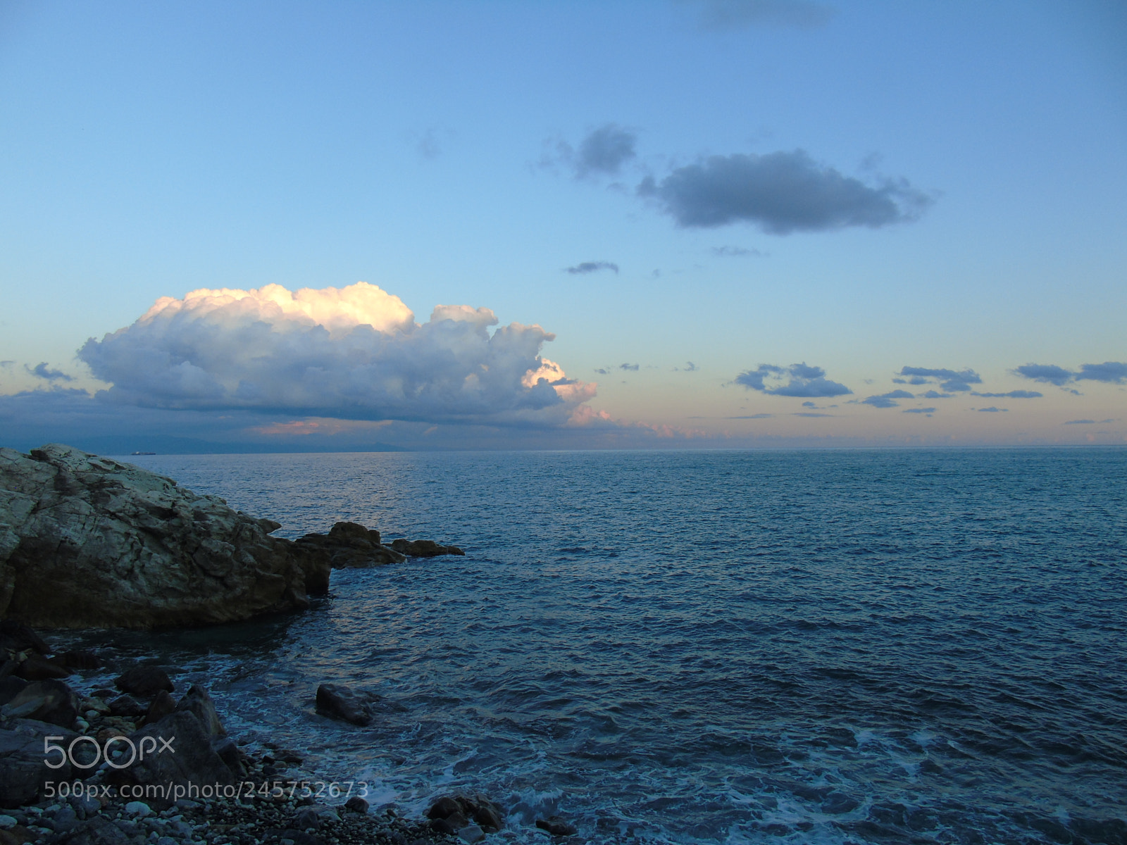 Sony Cyber-shot DSC-H400 sample photo. Sunset over the sea photography