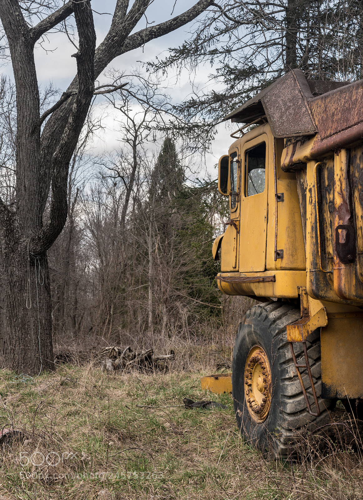 Sony a7R II sample photo. Abandoned heavy construction truck photography