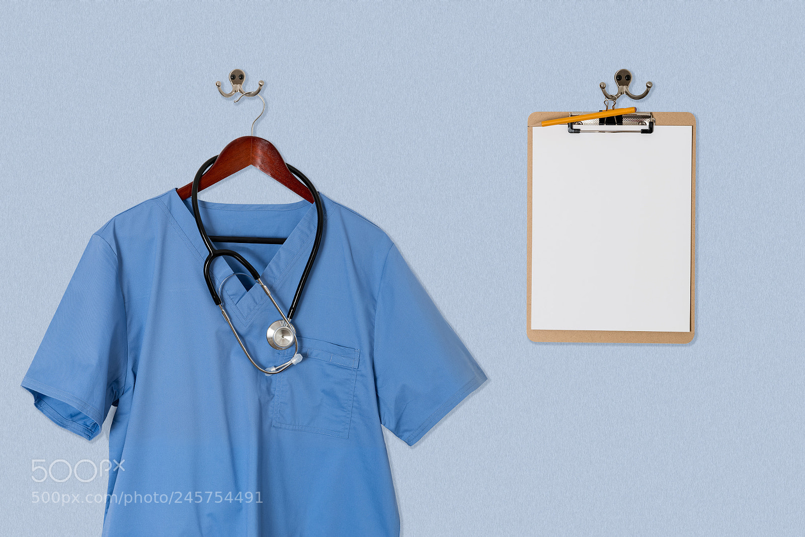 Sony a7R II sample photo. Blue scrubs shirt for photography