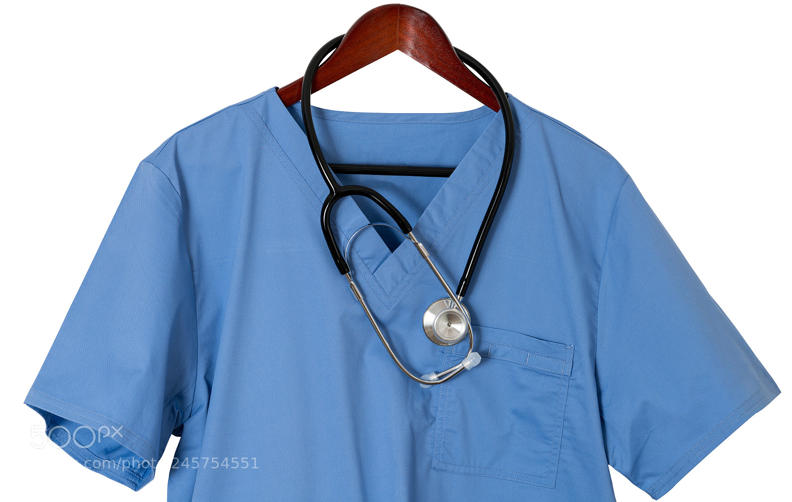 Sony a7R II sample photo. Blue scrubs shirt for photography