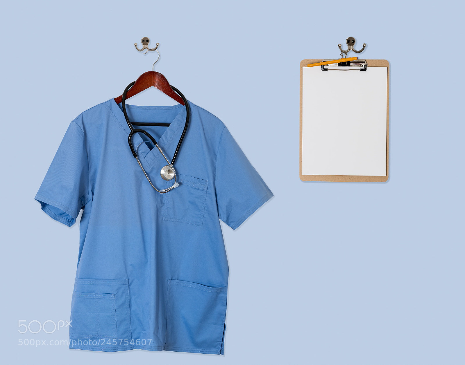 Sony a7R II sample photo. Blue scrubs shirt for photography