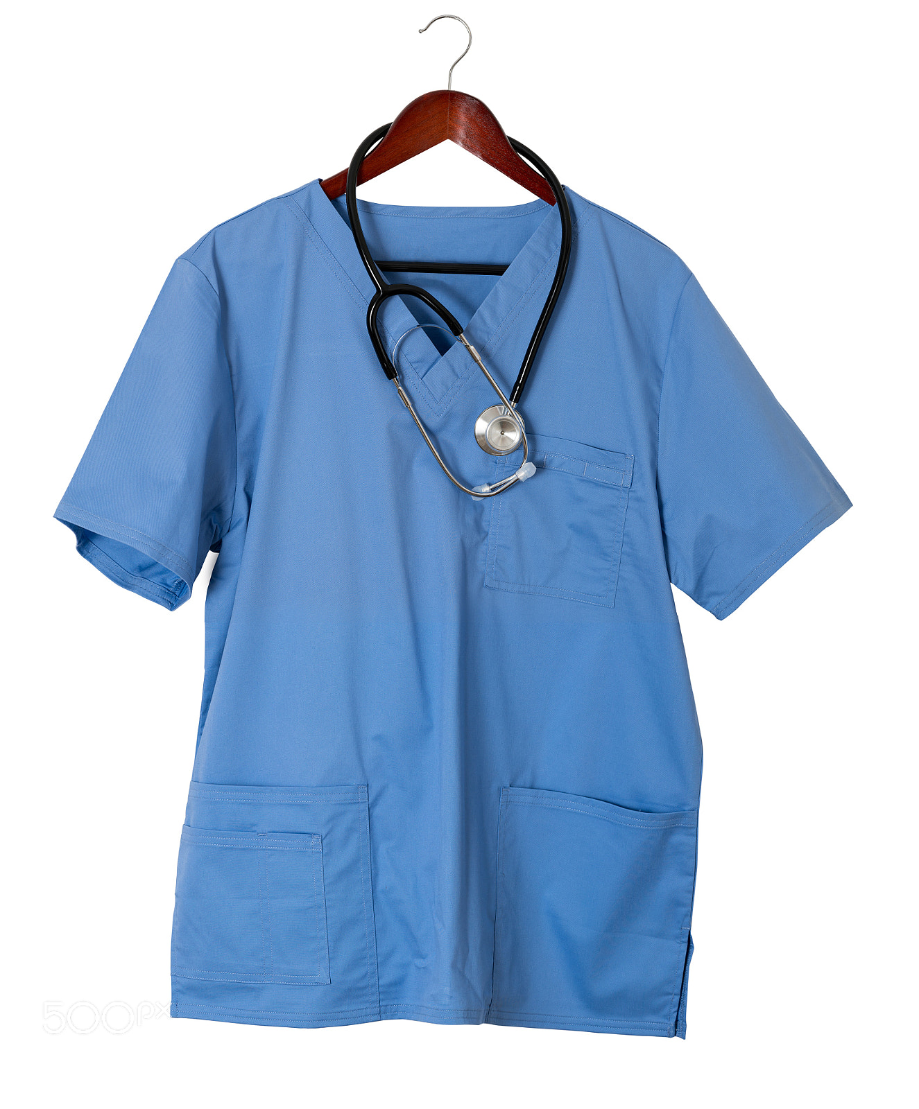 Sony a7R II sample photo. Blue scrubs shirt for photography