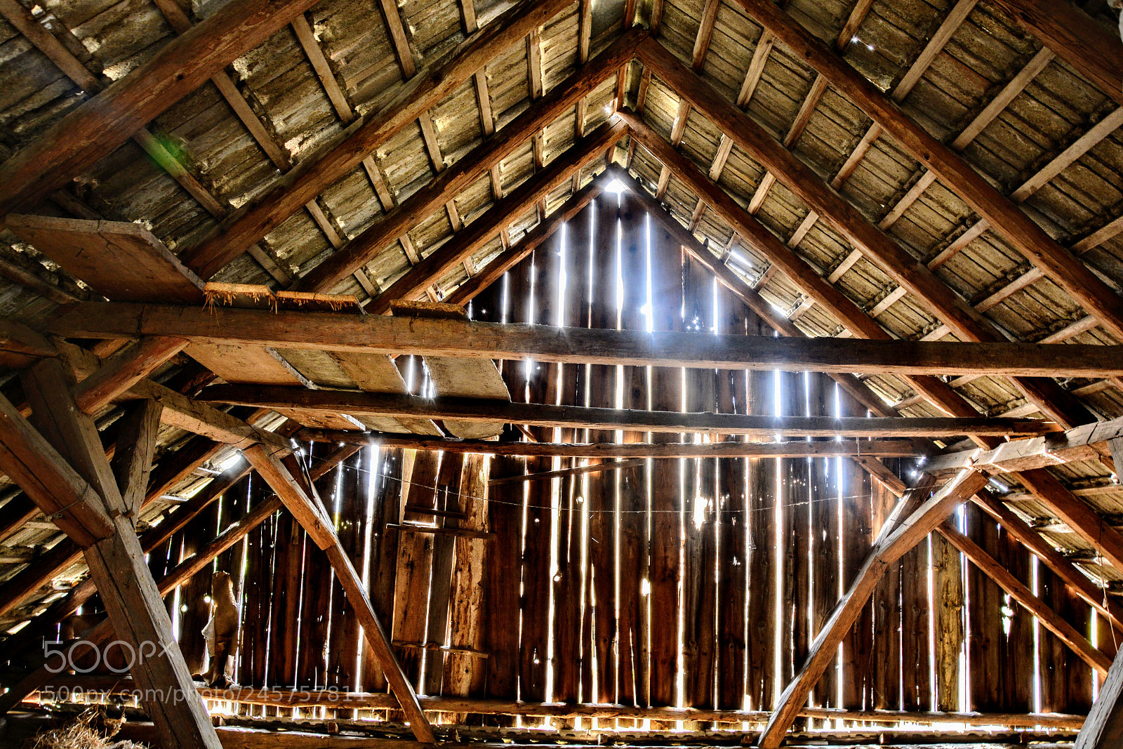 Nikon D5200 sample photo. Wooden attic photography