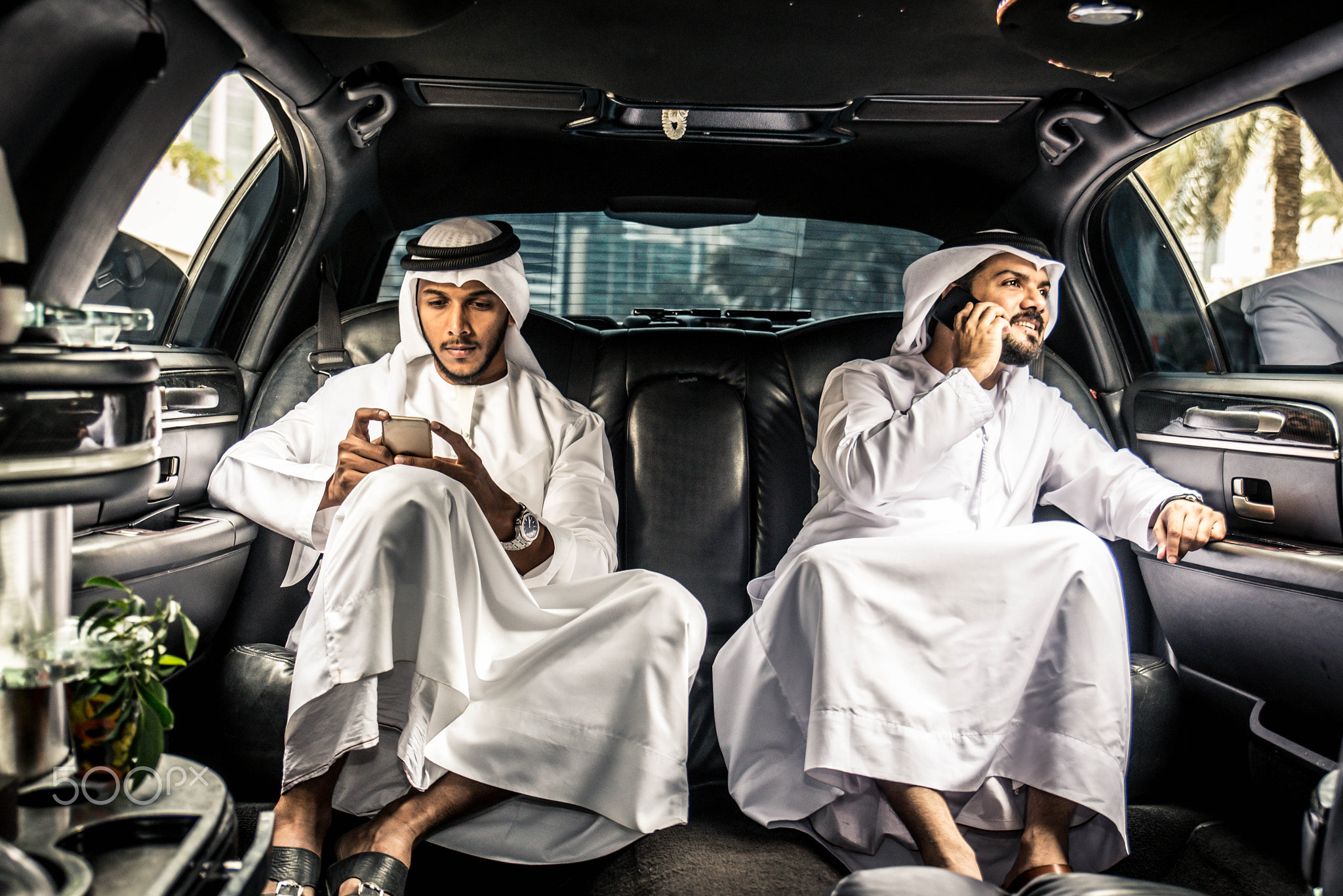 Arabian men in the Emirates