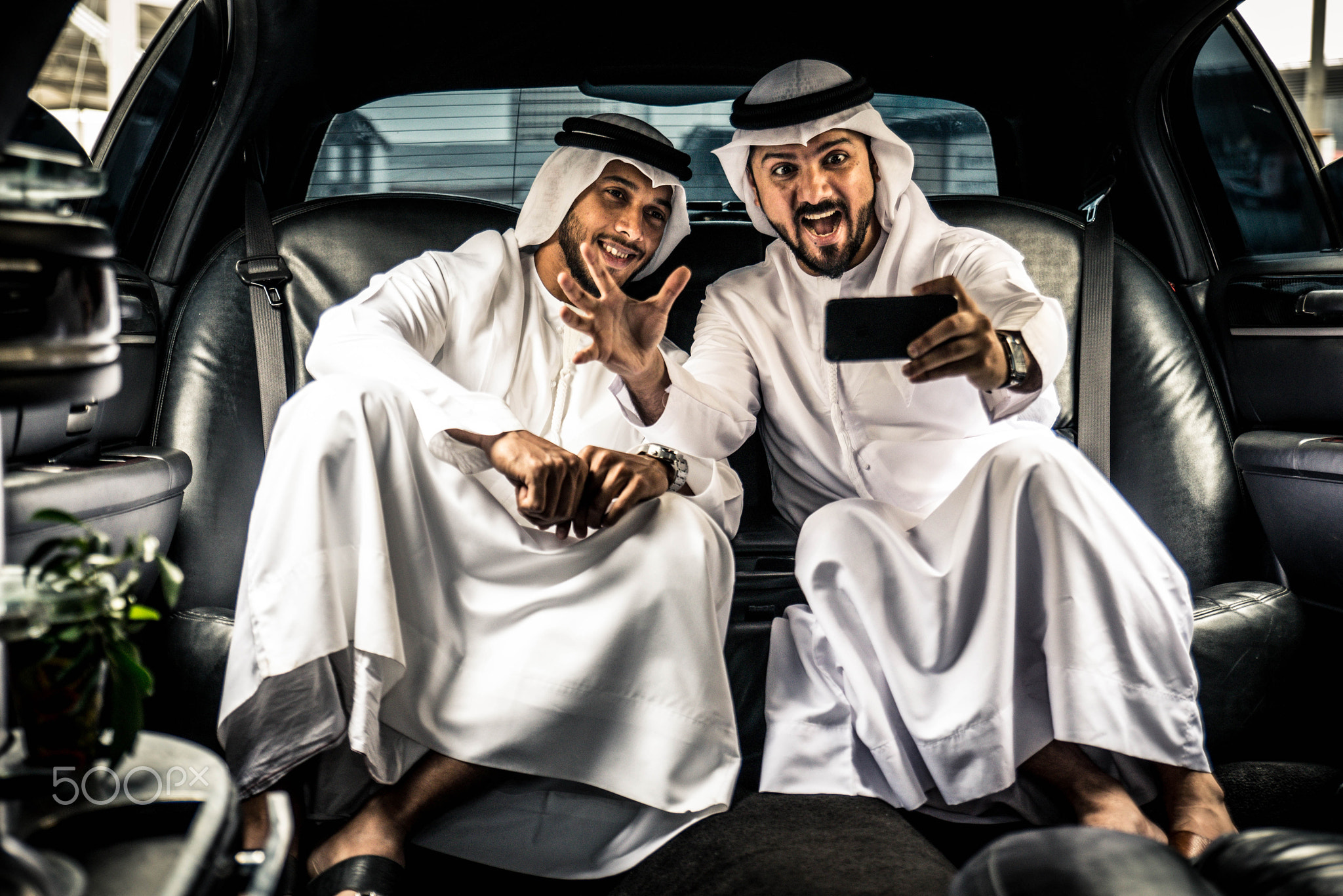 Arabian men in the Emirates