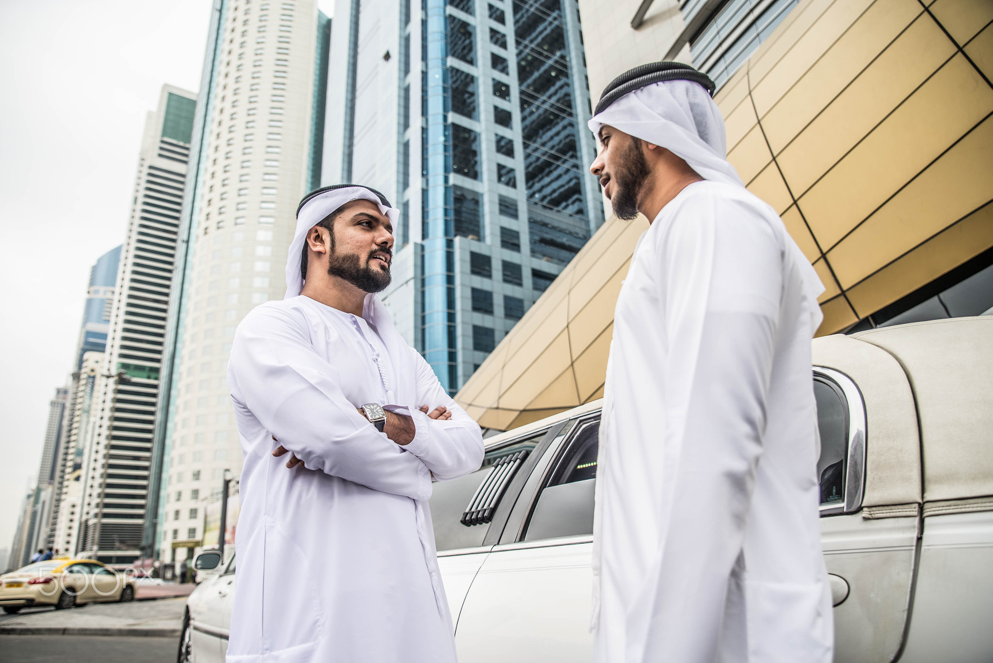 Arabian men in the Emirates