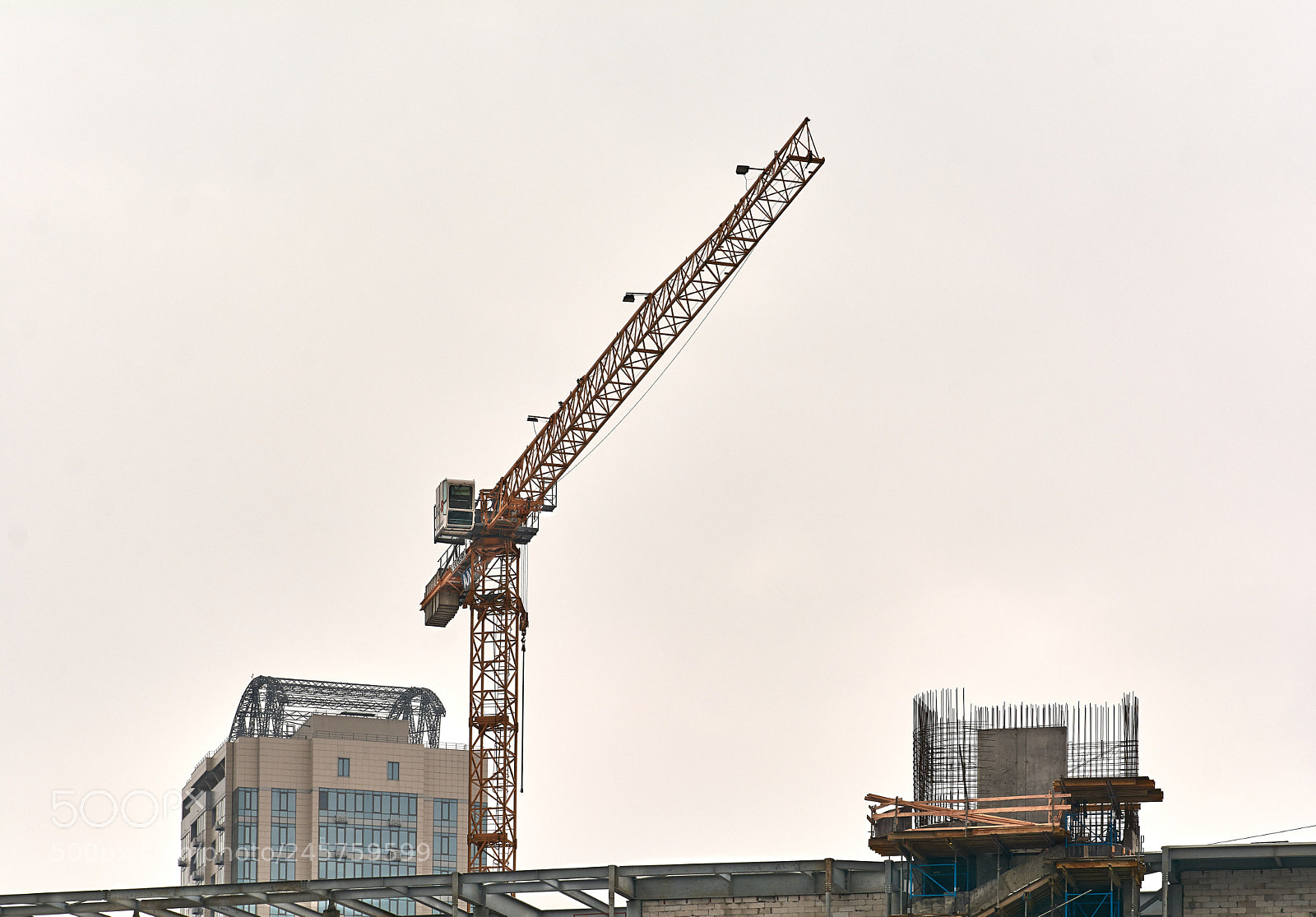 Nikon D7100 sample photo. Construction crane photography