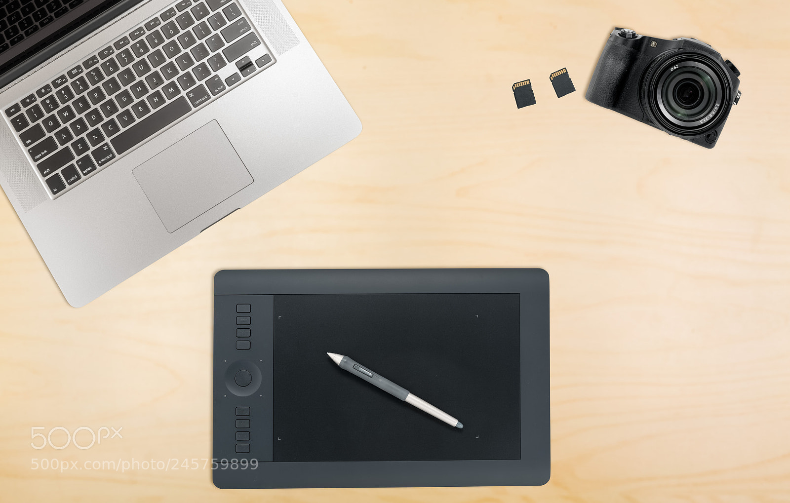 Sony a7R II sample photo. Organized desk with graphics photography