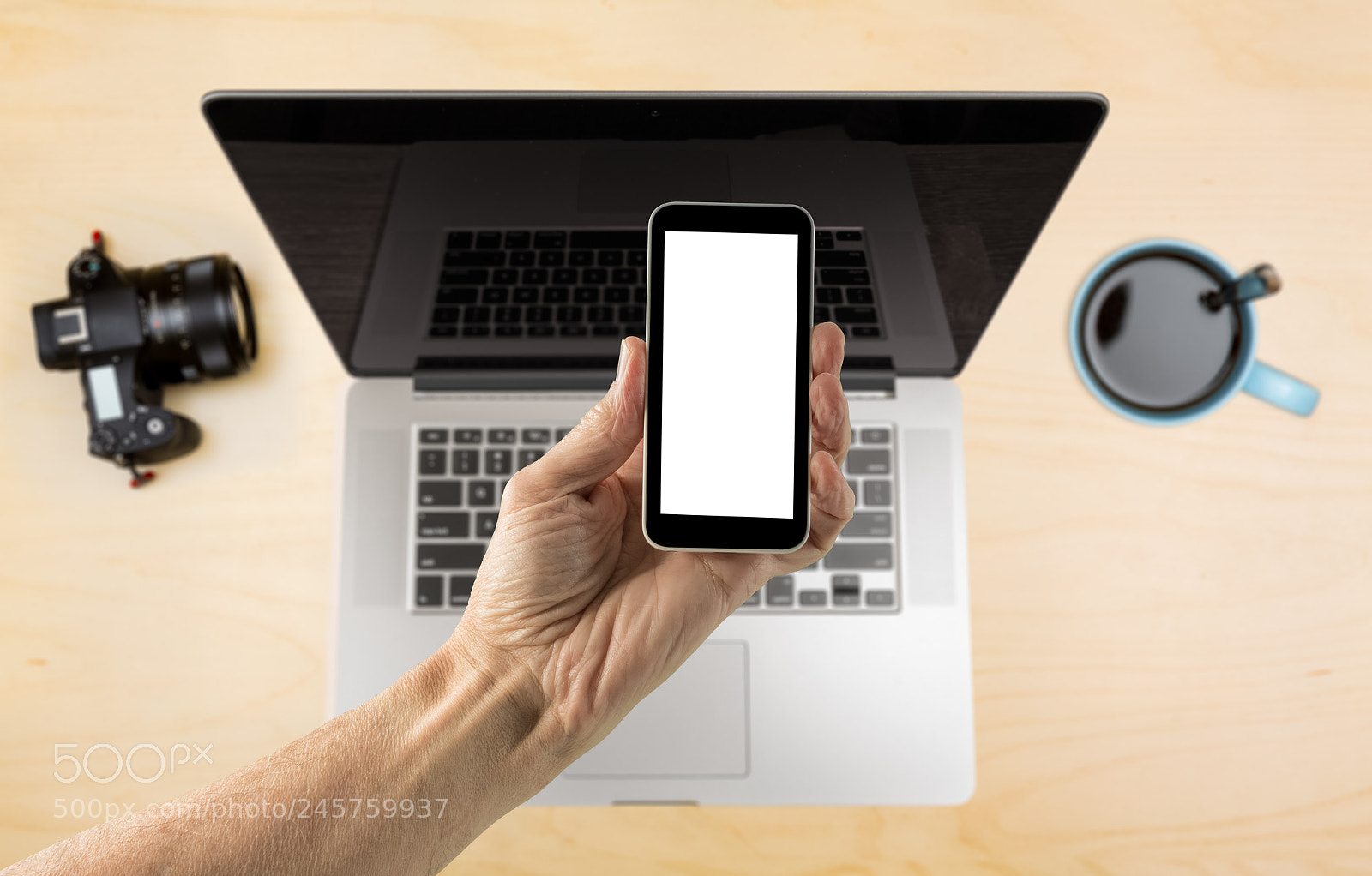 Sony a7R II sample photo. Hand holding smartphone with photography