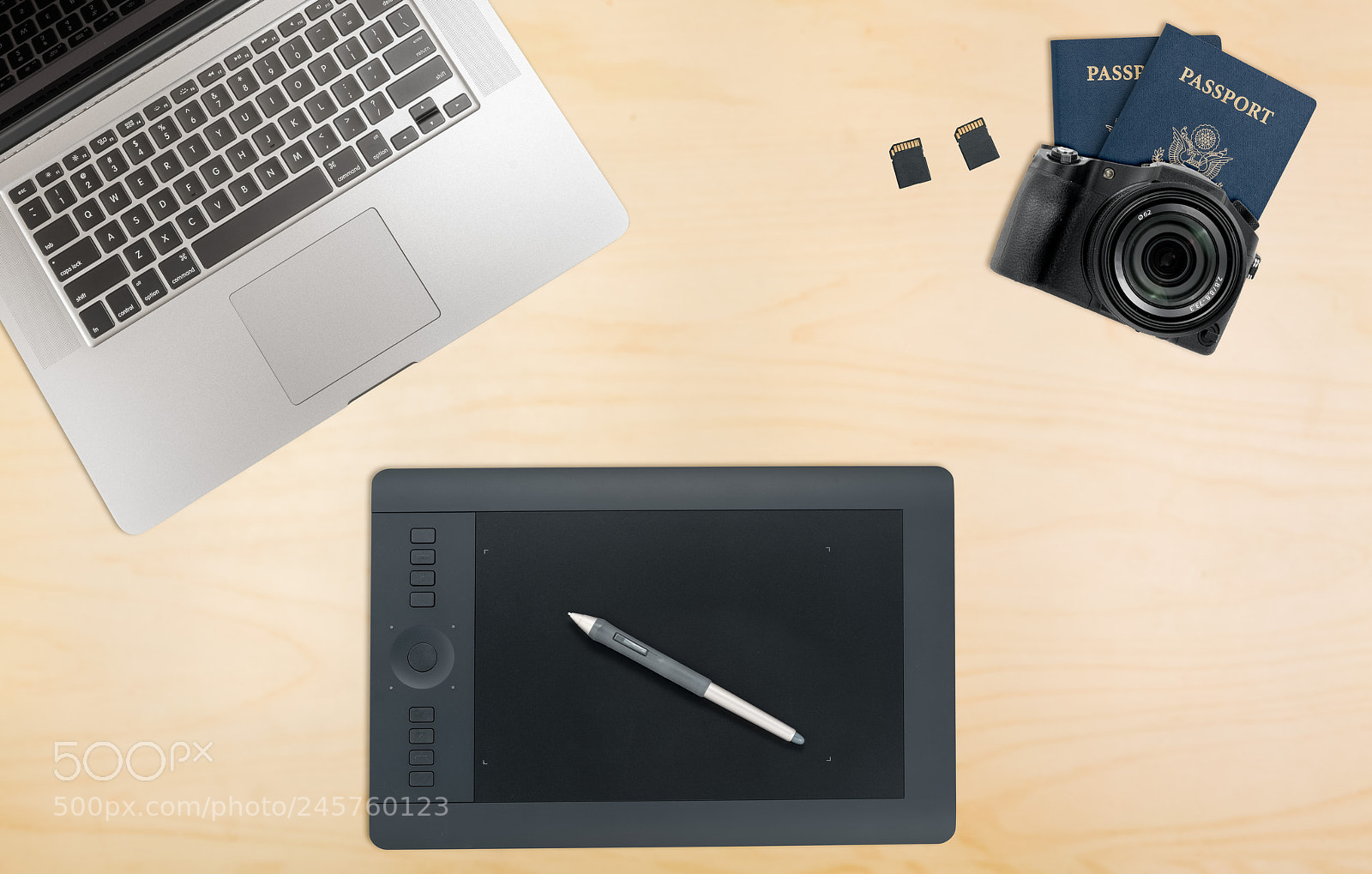 Sony a7R II sample photo. Organized desk with graphics photography