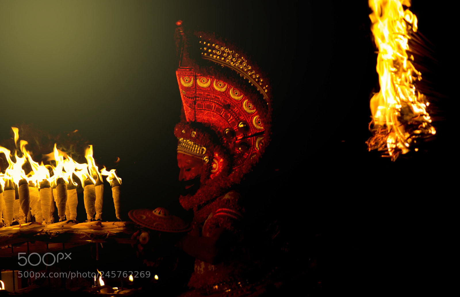 Nikon D3200 sample photo. Theyyam photography