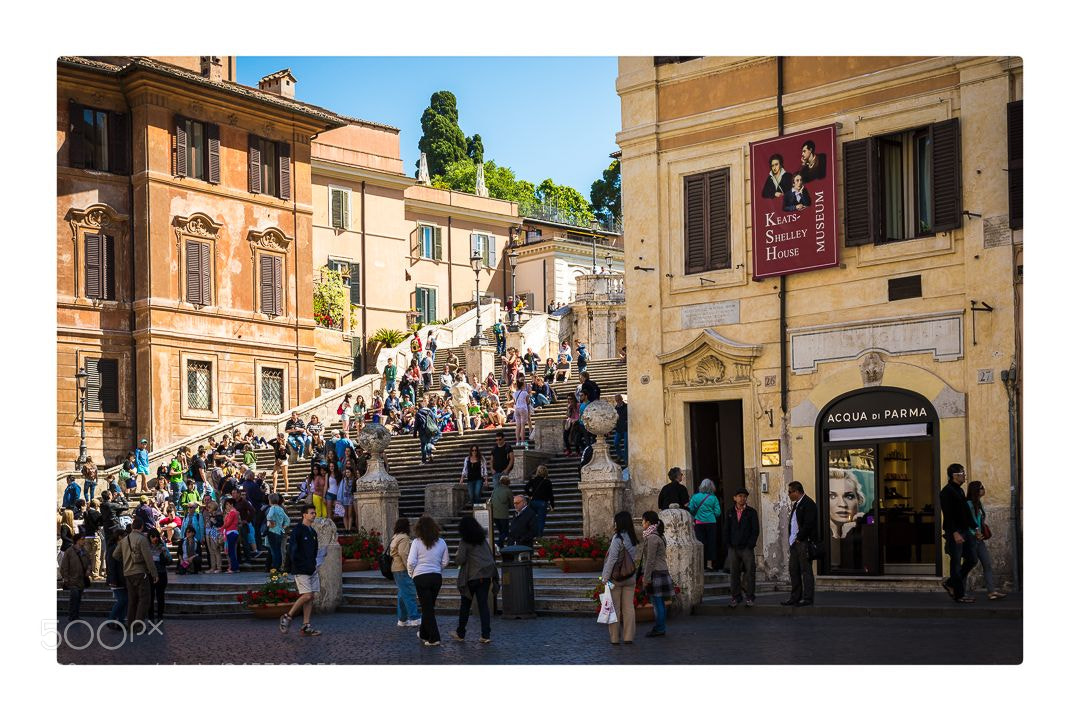 Nikon D610 sample photo. Spanish steps, rome photography