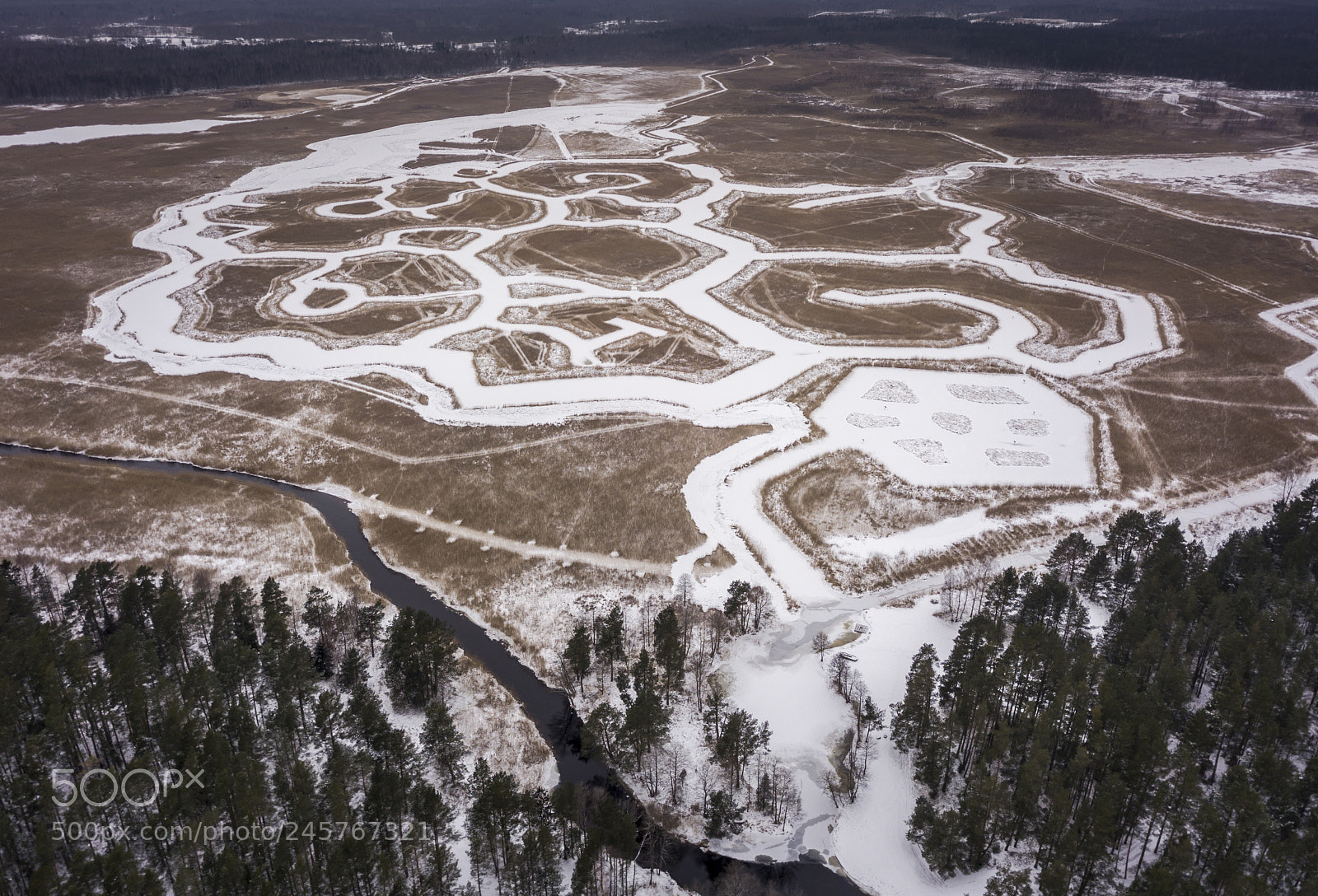 DJI FC220 sample photo. Winter landscapes 10 photography