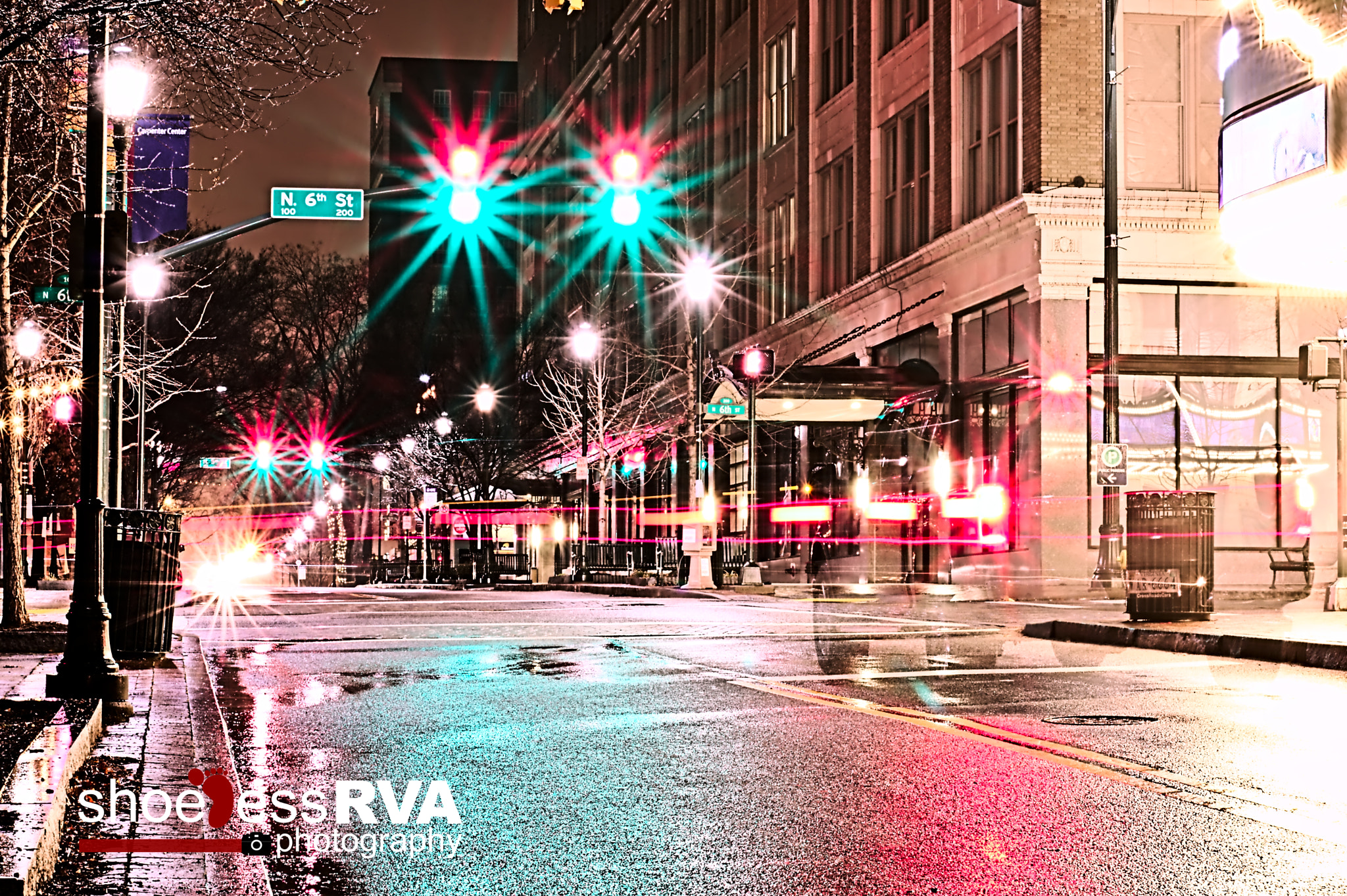 Canon 50mm sample photo. Foggy rainy night in the rva photography