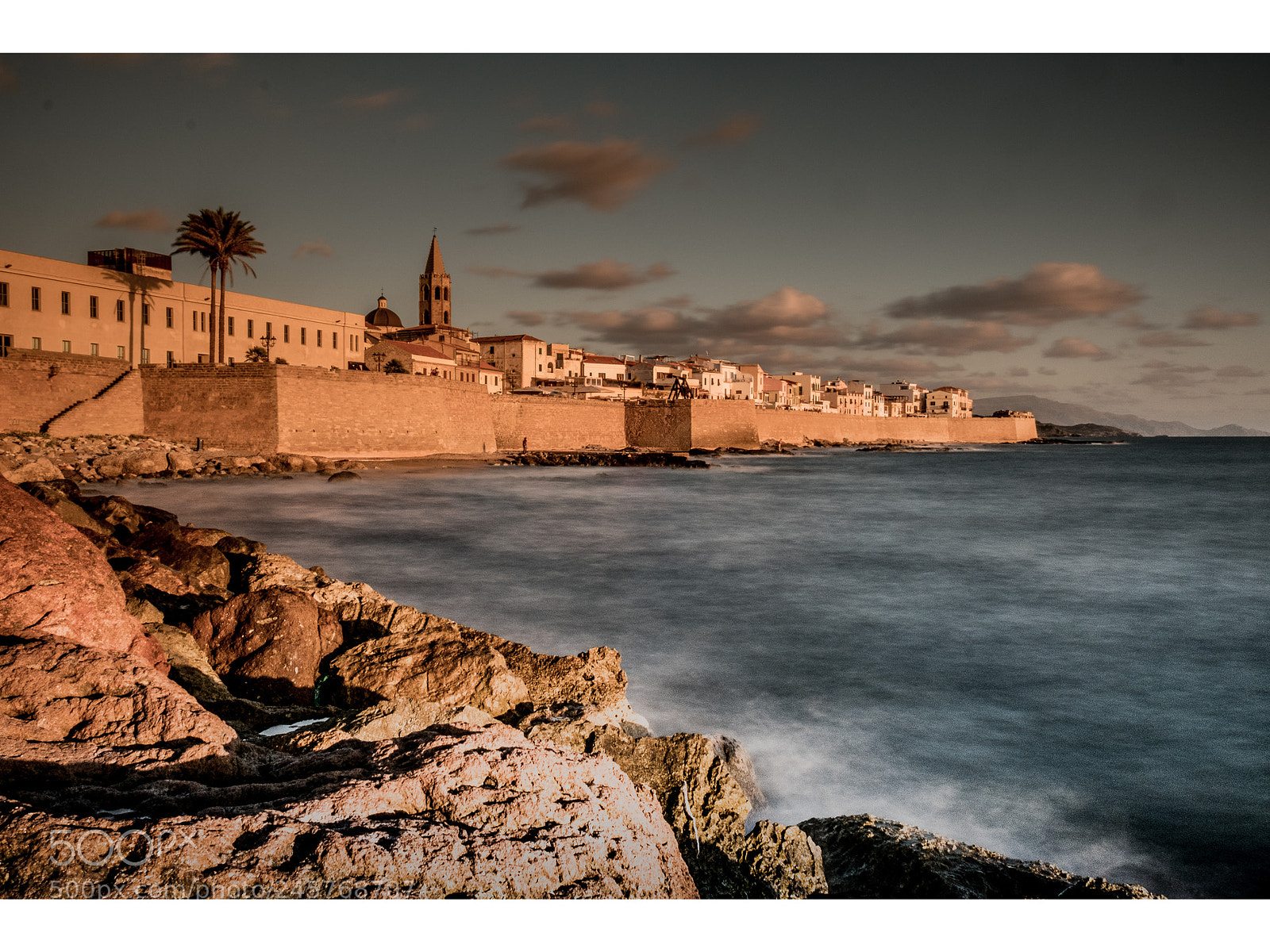Fujifilm X-T2 sample photo. Sunset in alghero photography