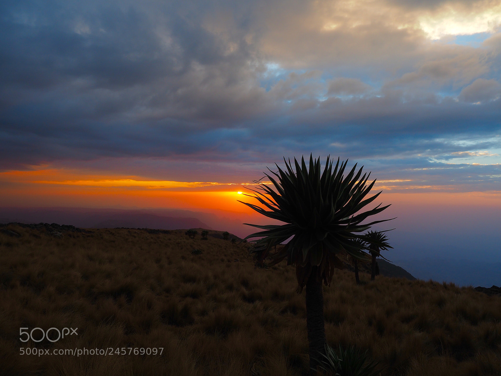 Olympus OM-D E-M5 II sample photo. Simen mountains sunset photography