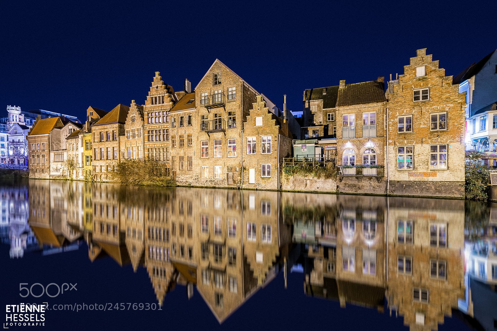 Sony a99 II sample photo. Ghent at night photography