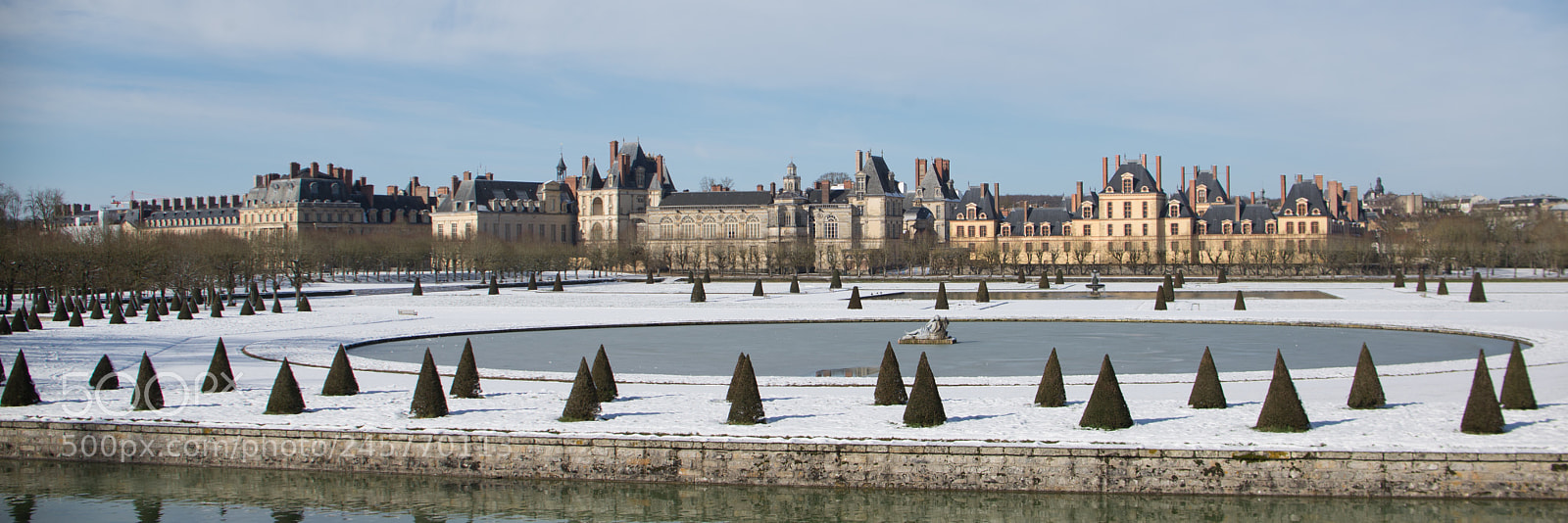 Nikon D600 sample photo. Fontainebleau sous la neige photography
