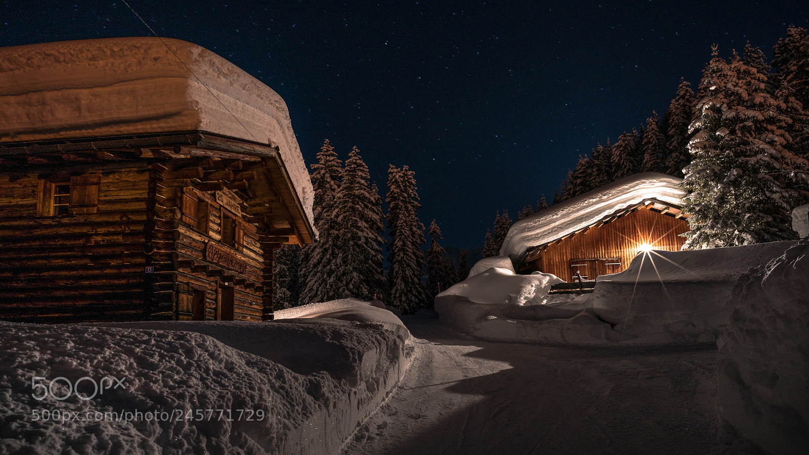 Sony a7R II sample photo. Winter night light photography
