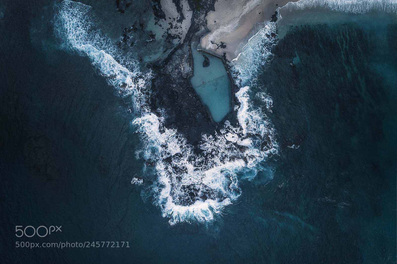 DJI FC220 sample photo. Forbidden beach photography
