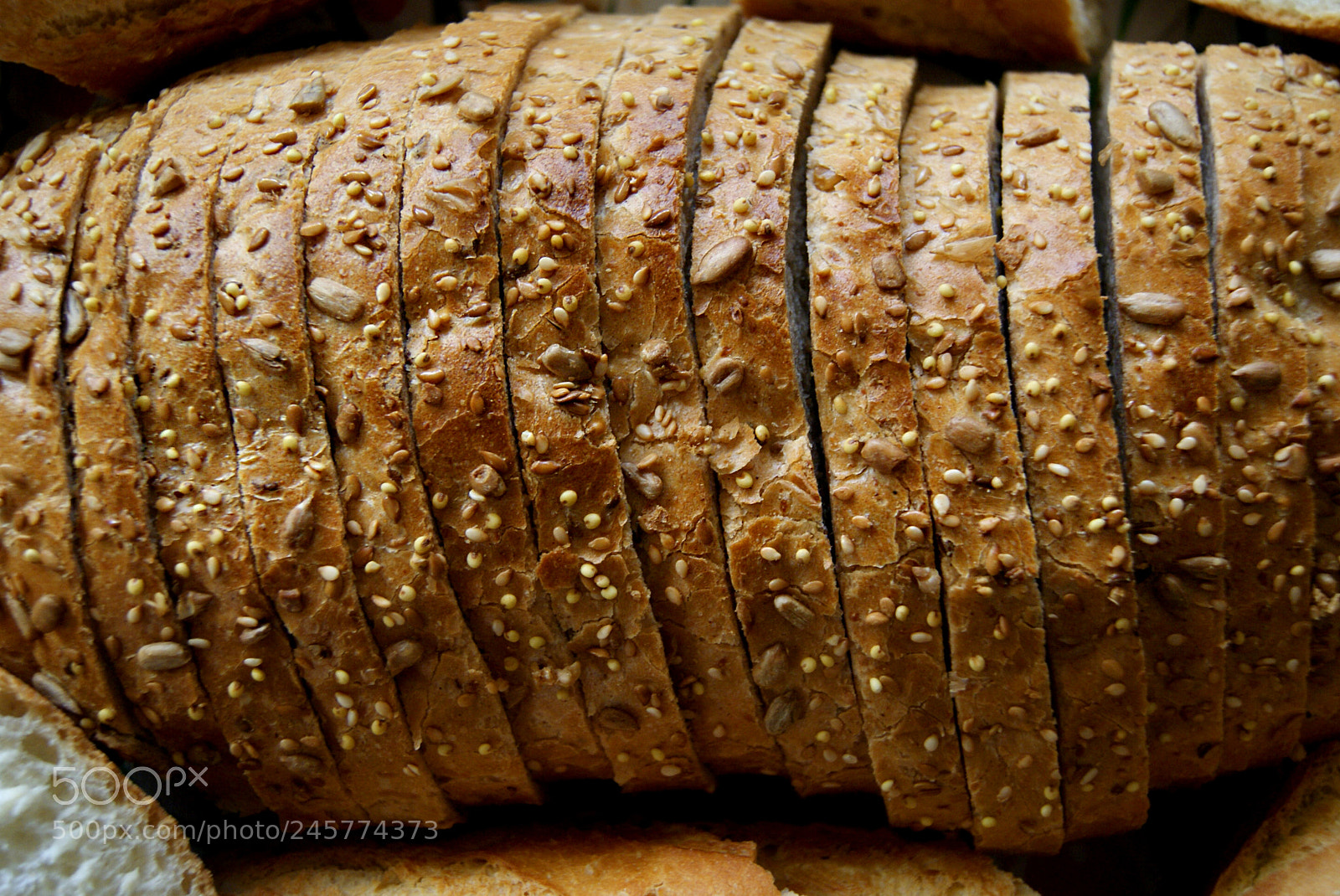 Sony Alpha DSLR-A230 sample photo. Cereal bread photography