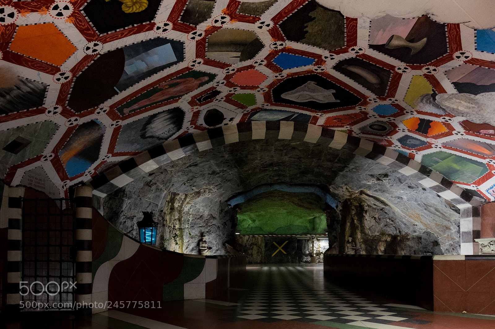 Fujifilm X-T1 sample photo. Stockholm metro station photography