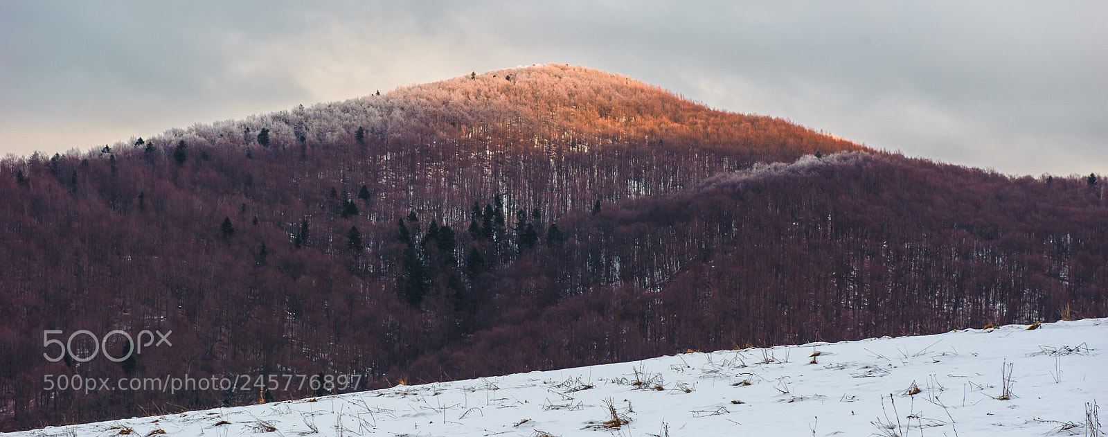 Nikon D700 sample photo. Sunset over the bieszczady photography