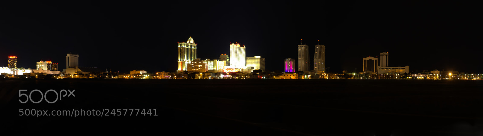 Fujifilm X-T20 sample photo. Night skyline atlantic city photography