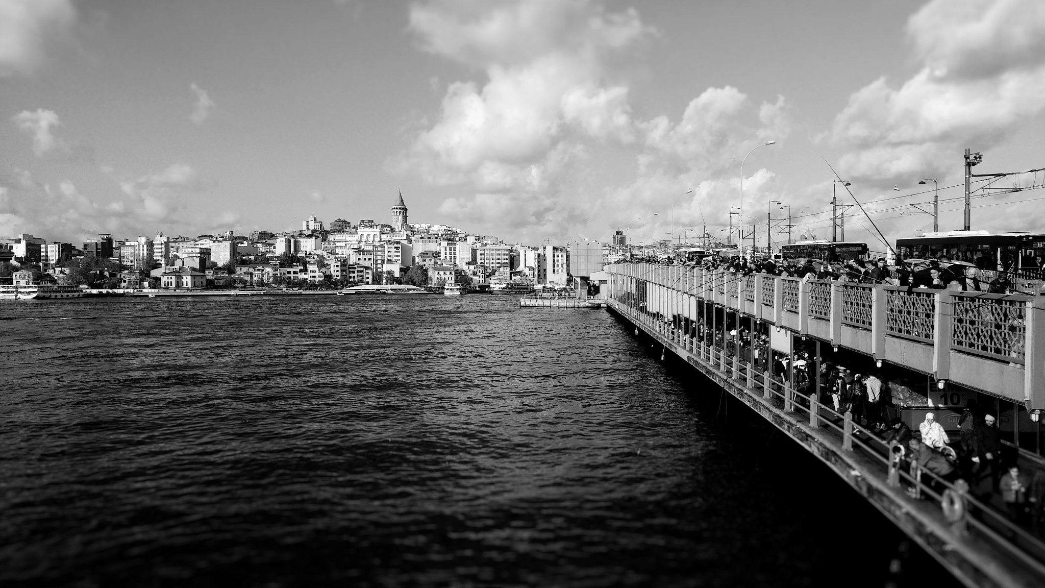 LG H850TR sample photo. Galata tower, bridge & istanbul photography